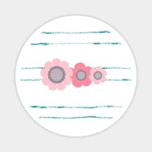 Cute pink flowers Magnet